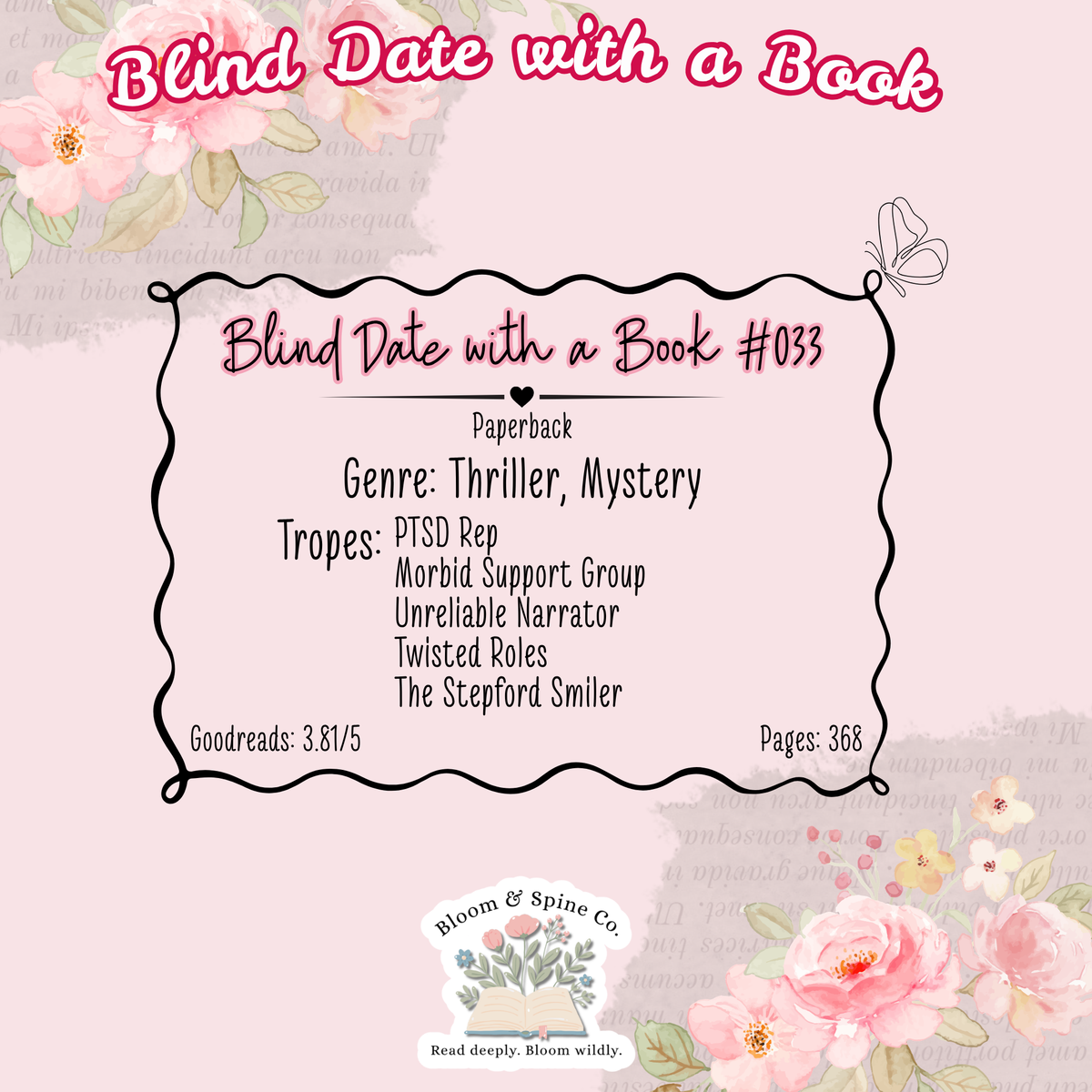 Blind Date with a Book #033