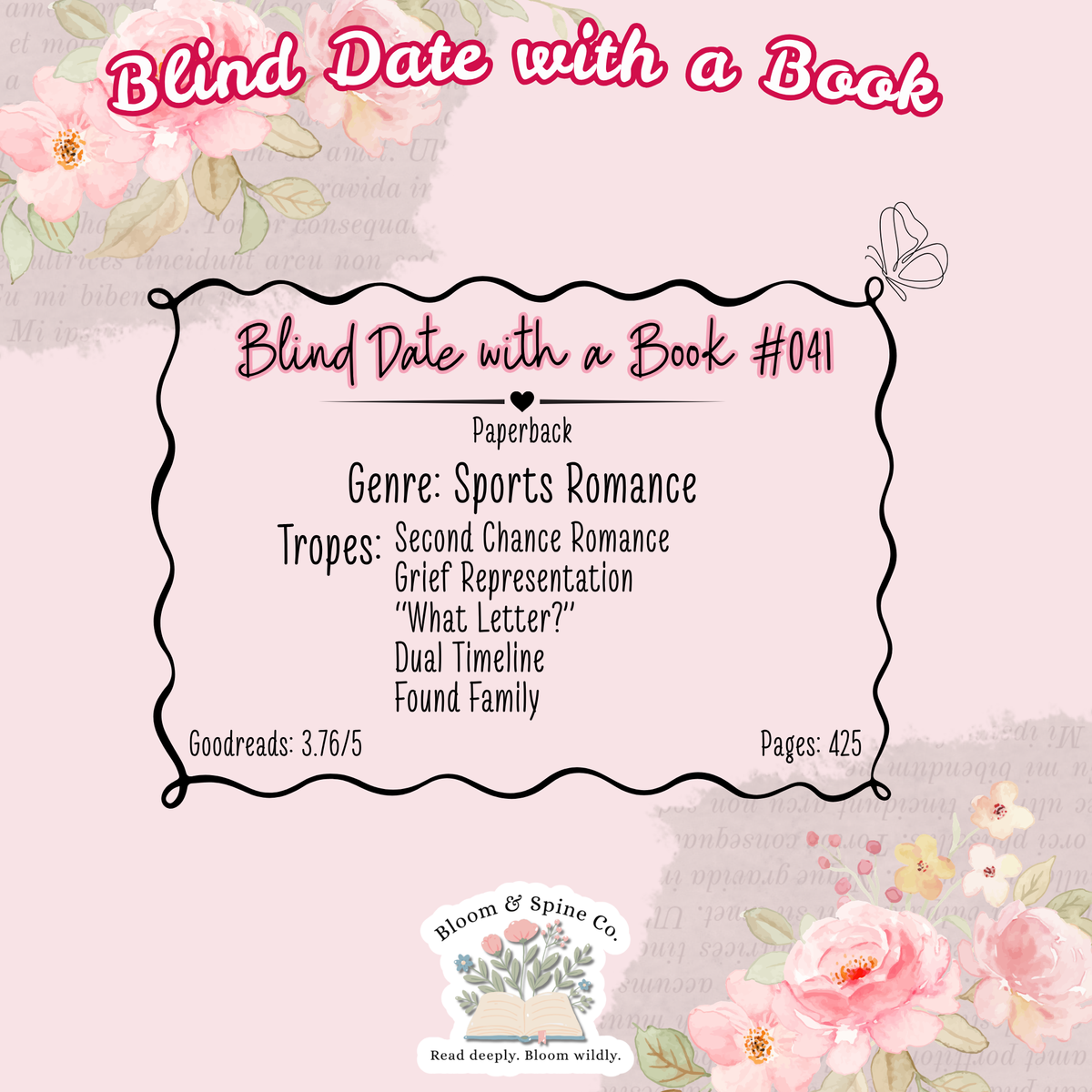 Blind Date with a Book #041 (SIGNED)