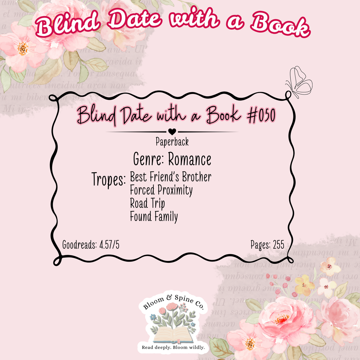 Blind Date with a Book #050 (SIGNED)