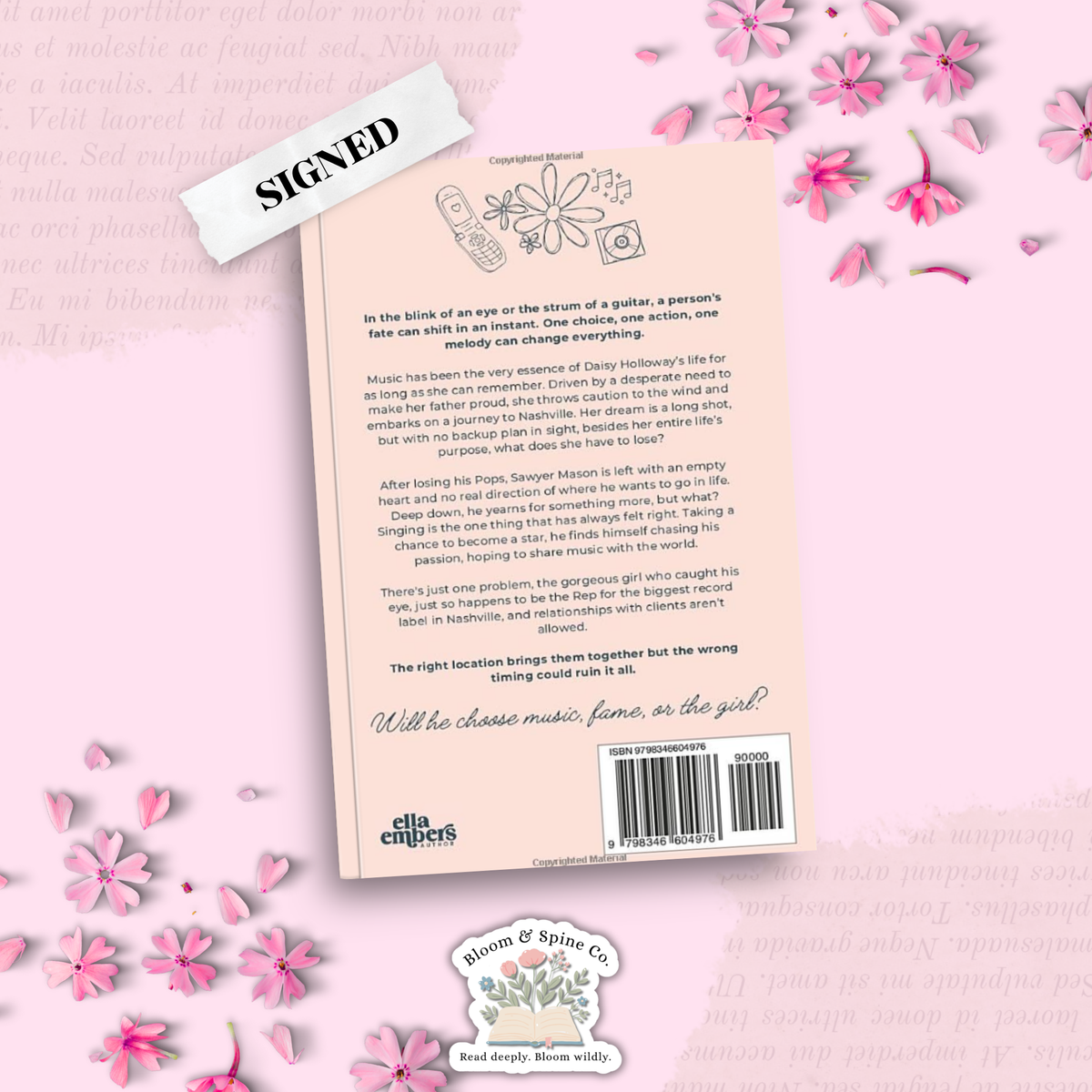 She's My Kind of Rain by Ella Embers (SIGNED)