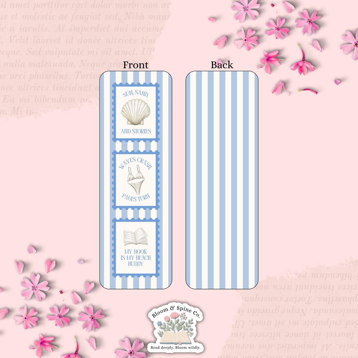 Sun Sand and Stories Bookmark