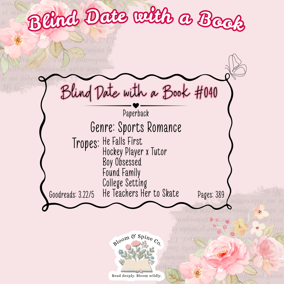 Blind Date with a Book #040 (SIGNED)