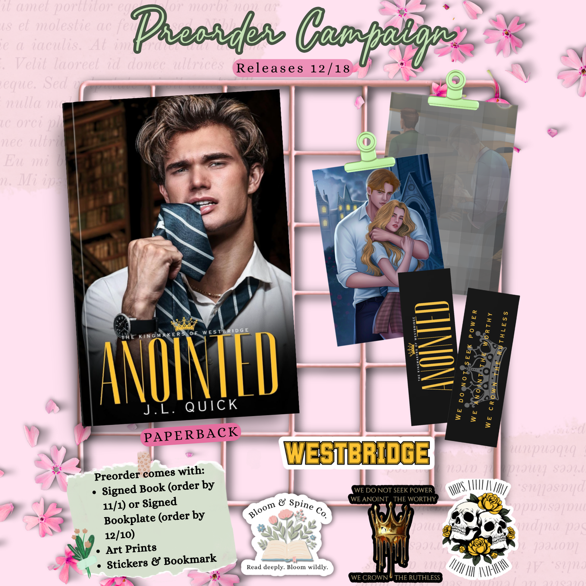 [PREORDER] Anointed by J. L. Quick