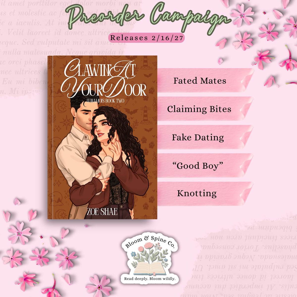 [PREORDER] Clawin' At Your Door by Zoe Shae