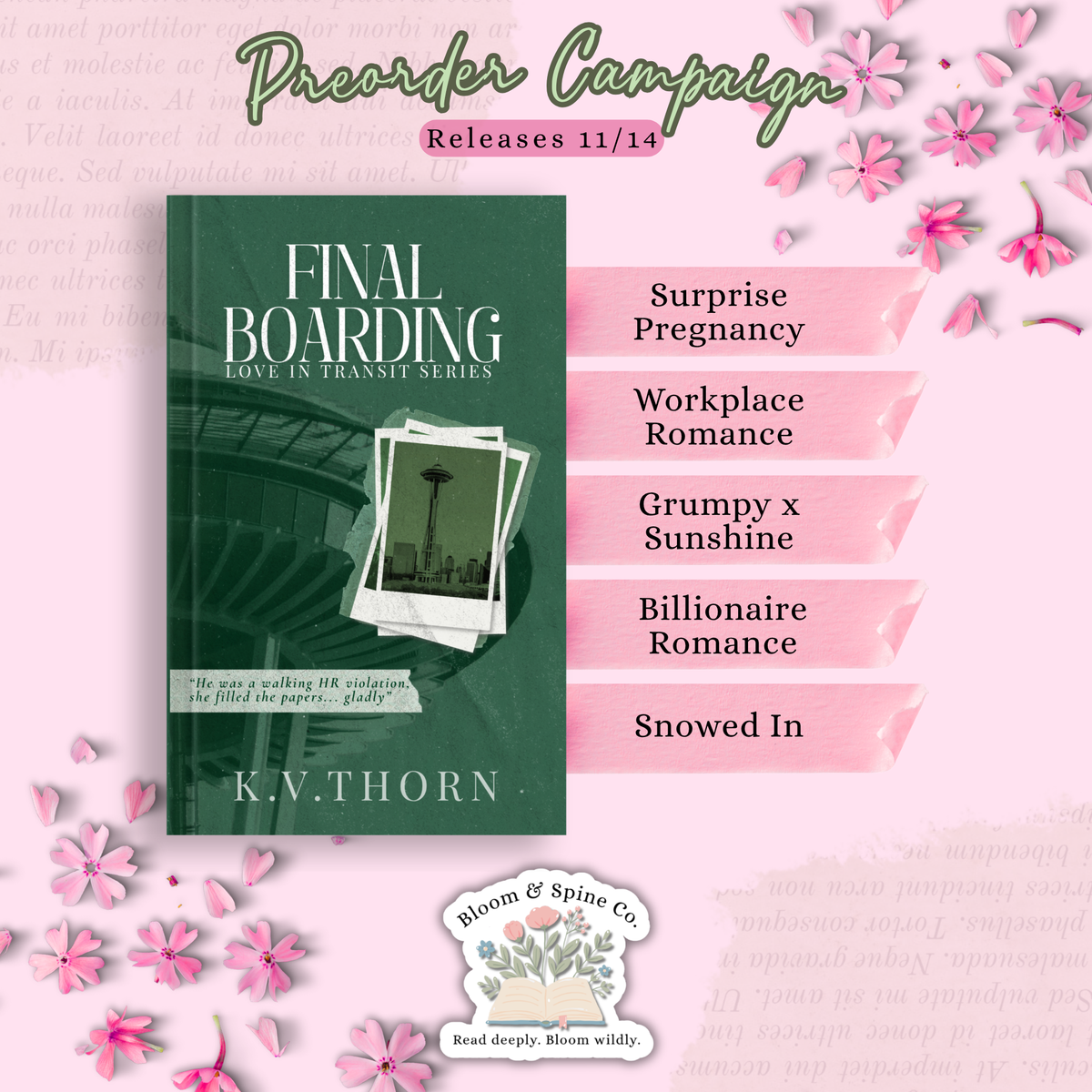 [PREORDER] Final Boarding by K. V. Thorn