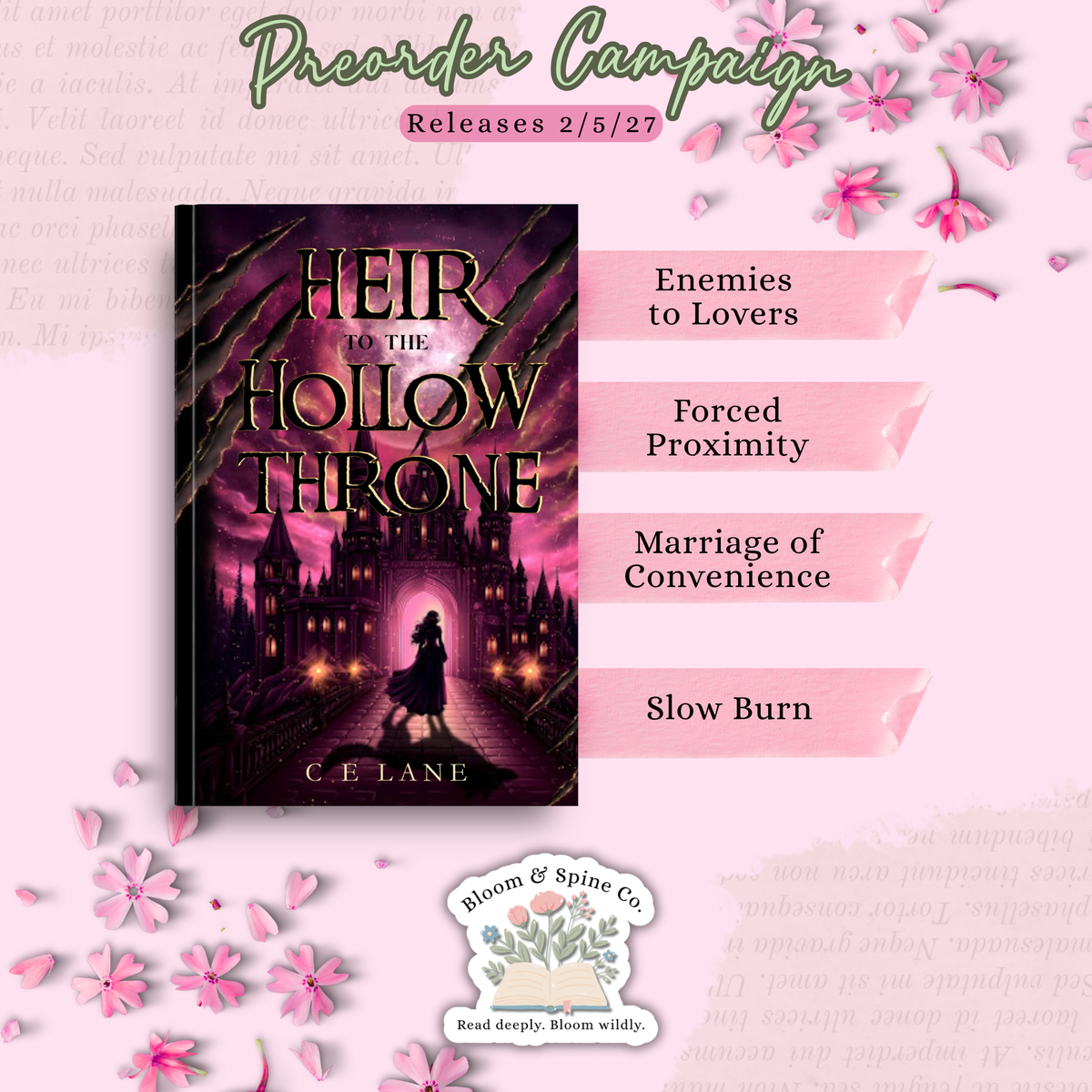 [PREORDER] Heir to the Hollow Throne by C E Lane