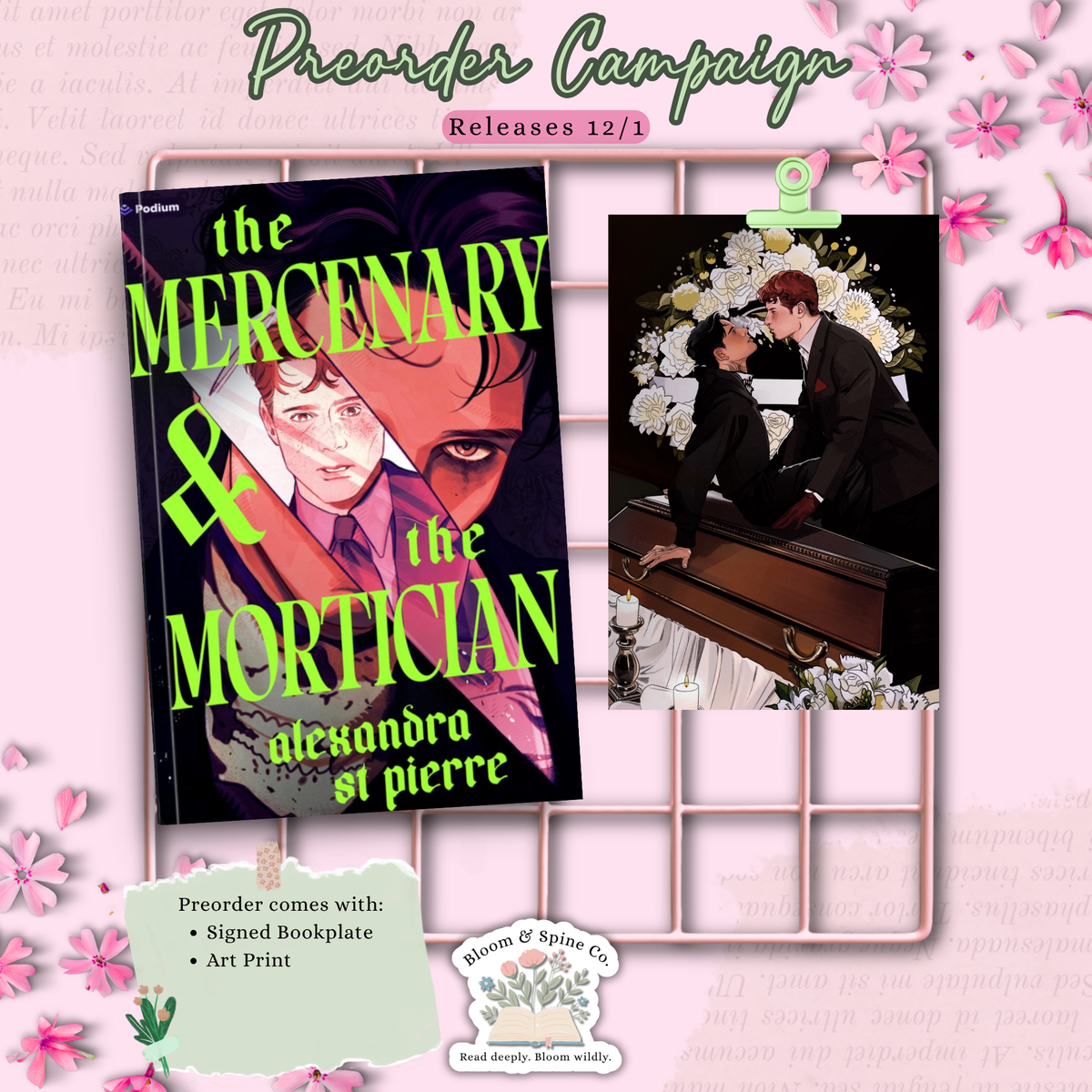 [PREORDER] The Mercenary and the Mortician by Alexandra St. Pierre