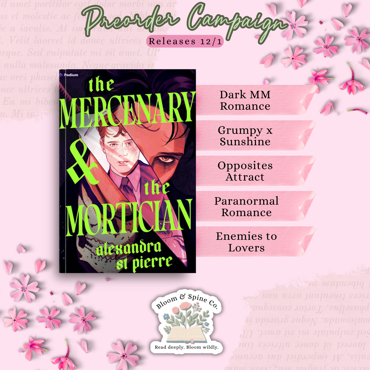 [PREORDER] The Mercenary and the Mortician by Alexandra St. Pierre