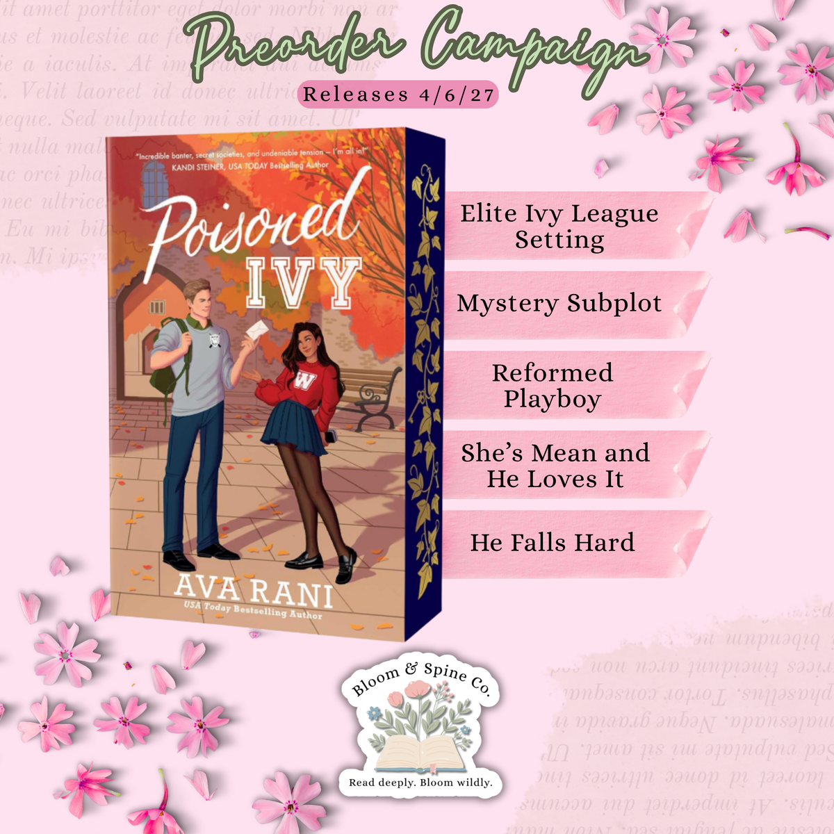 [PREORDER] Poisoned Ivy by Ava Rani
