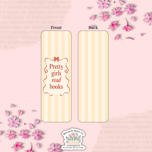 Pretty Girls Read - Yellow Bookmark