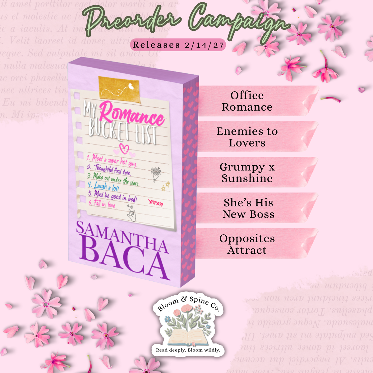 [PREORDER] My Romance Bucket List by Samantha Baca