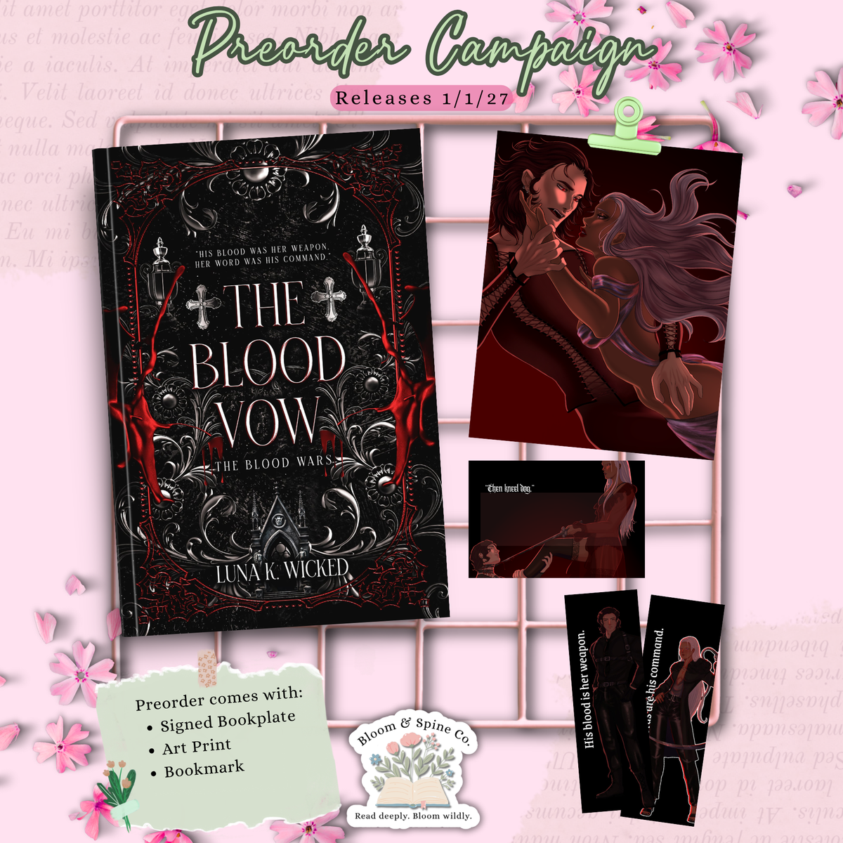 [PREORDER] The Blood Vow by Luna K. Wicked