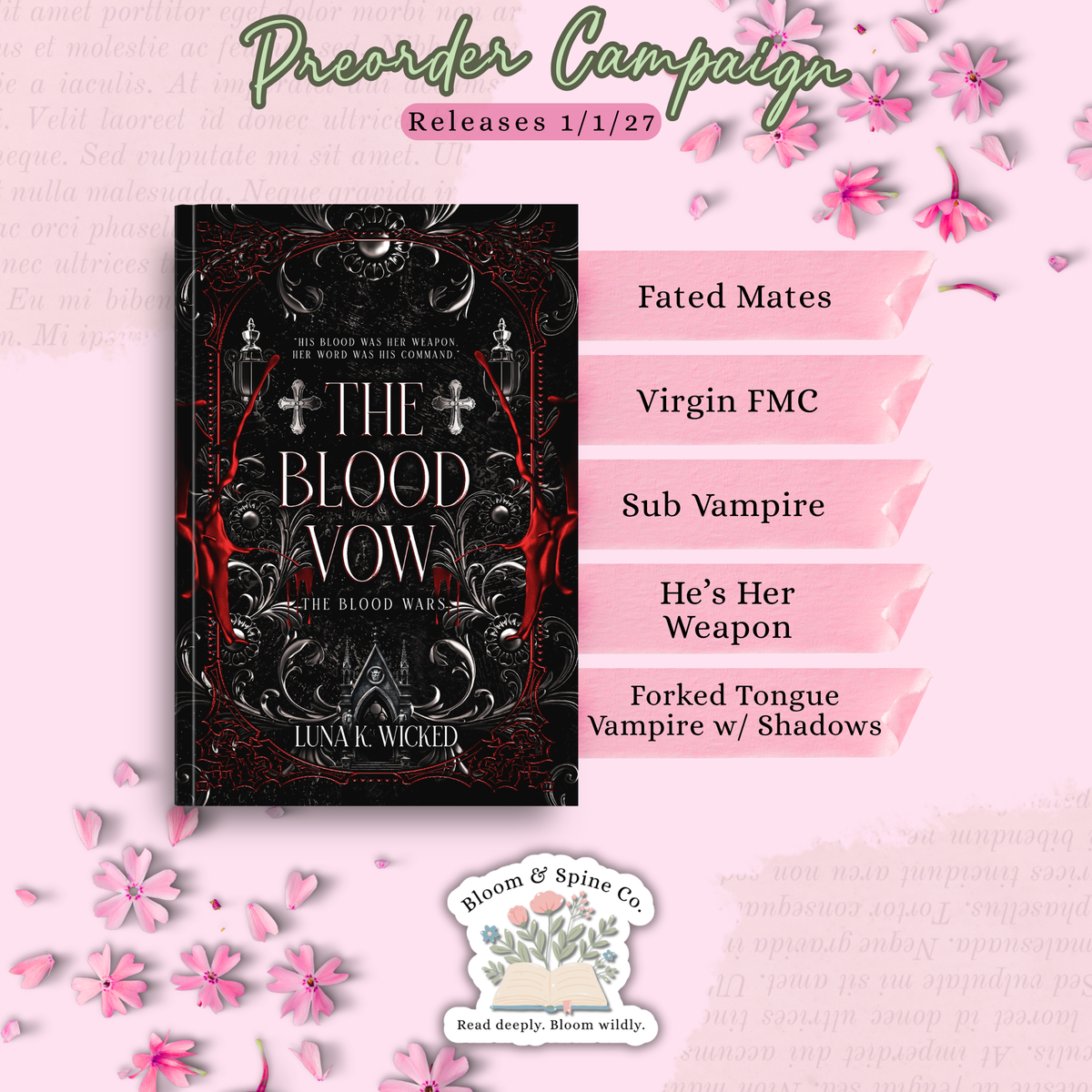 [PREORDER] The Blood Vow by Luna K. Wicked